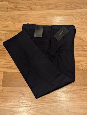 J.Lindeberg Elof Tight Fit Light Poly Pants Navy 36x30 NWT